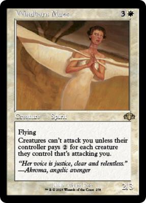 Windborn Muse (Retro Frame) card from Dominaria Remastered