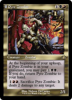 Pyre Zombie (Retro Frame) card from Dominaria Remastered