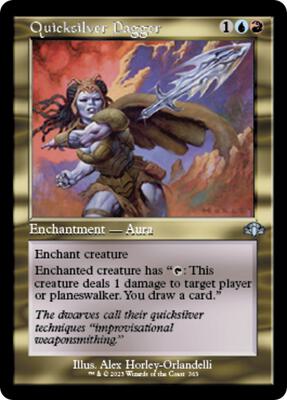 Quicksilver Dagger (Retro Frame) card from Dominaria Remastered