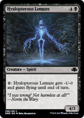 Hyalopterous Lemure card from Dominaria Remastered