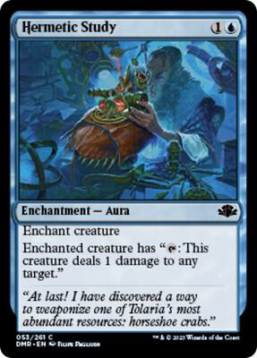 Hermetic Study card from Dominaria Remastered