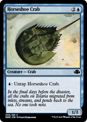 Horseshoe Crab card from Dominaria Remastered