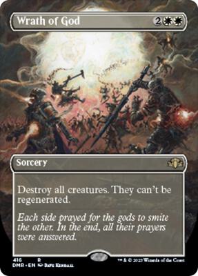 Wrath of God (Borderless) card from Dominaria Remastered