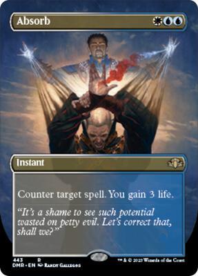 Absorb (Borderless) card from Dominaria Remastered