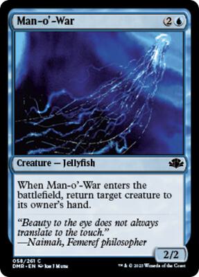 Man-o'-War card from Dominaria Remastered