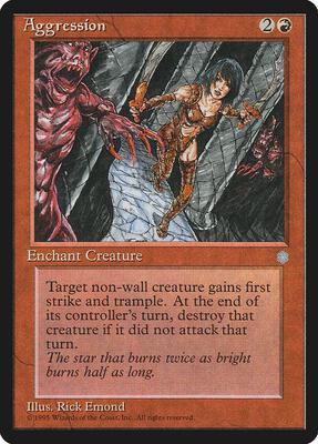 Aggression card from Ice Age