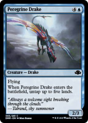 Peregrine Drake card from Dominaria Remastered