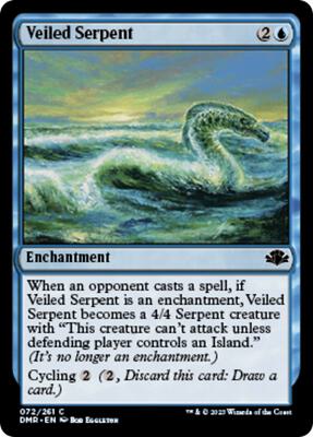 Veiled Serpent card from Dominaria Remastered