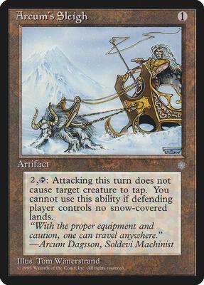 Arcum's Sleigh card from Ice Age