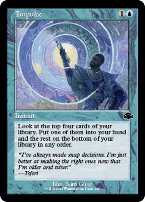 Impulse (Retro Frame) card from Dominaria Remastered
