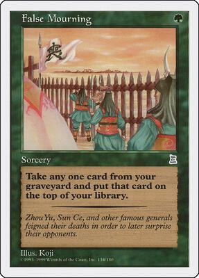 False Mourning card from Portal Three Kingdoms