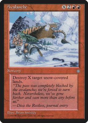 Avalanche card from Ice Age