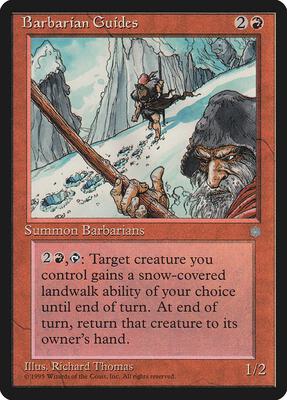 Barbarian Guides card from Ice Age