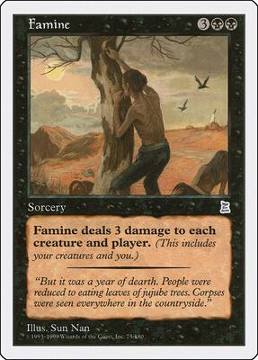 Famine card from Portal Three Kingdoms