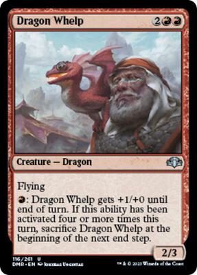 Dragon Whelp card from Dominaria Remastered