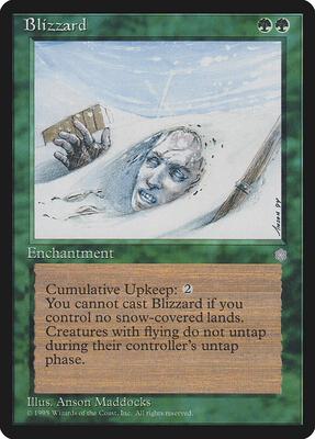 Blizzard card from Ice Age