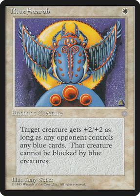 Blue Scarab card from Ice Age