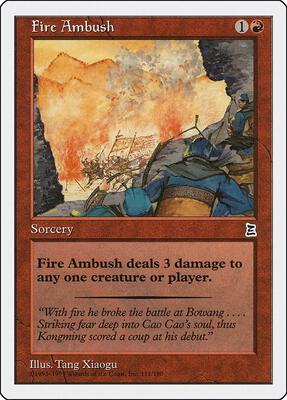 Fire Ambush card from Portal Three Kingdoms