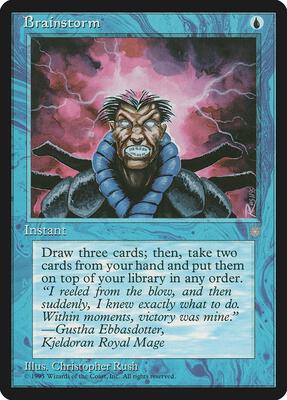Brainstorm card from Ice Age