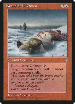 Brand of Ill Omen card from Ice Age