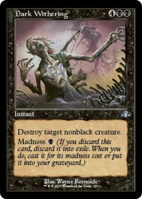 Dark Withering (Retro Frame) card from Dominaria Remastered