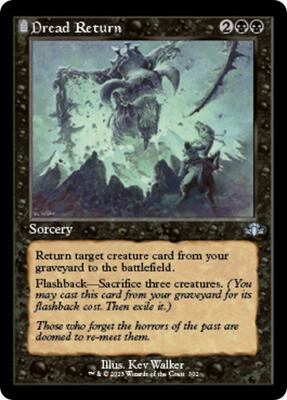 Dread Return (Retro Frame) card from Dominaria Remastered
