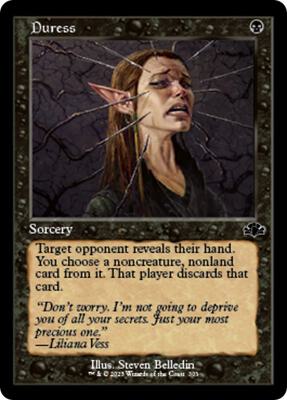 Duress (Retro Frame) card from Dominaria Remastered