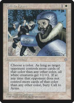 Call to Arms card from Ice Age