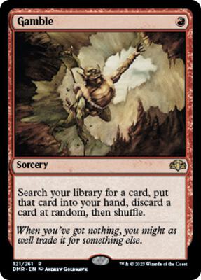 Gamble card from Dominaria Remastered