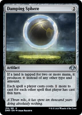 Damping Sphere card from Dominaria Remastered