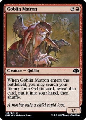 Goblin Matron card from Dominaria Remastered