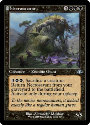 Necrosavant (Retro Frame) card from Dominaria Remastered