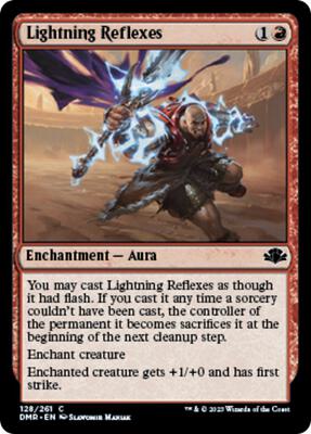 Lightning Reflexes card from Dominaria Remastered