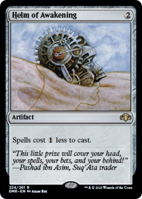 Helm of Awakening card from Dominaria Remastered