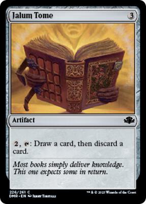 Jalum Tome card from Dominaria Remastered