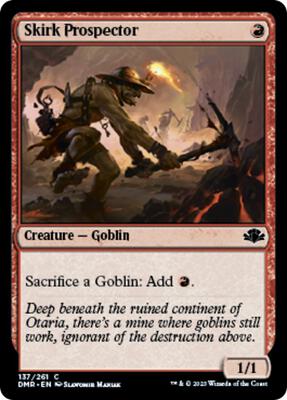 Skirk Prospector card from Dominaria Remastered