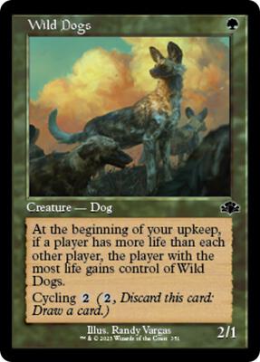 Wild Dogs (Retro Frame) card from Dominaria Remastered
