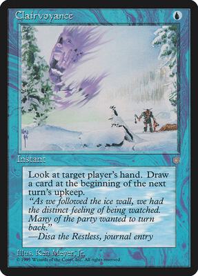 Clairvoyance card from Ice Age