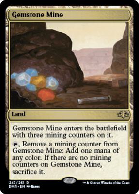 Gemstone Mine card from Dominaria Remastered