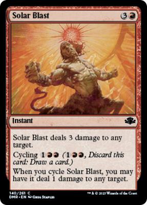 Solar Blast card from Dominaria Remastered
