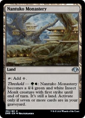 Nantuko Monastery card from Dominaria Remastered