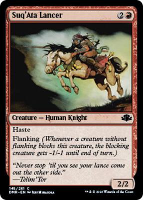 Suq'Ata Lancer card from Dominaria Remastered