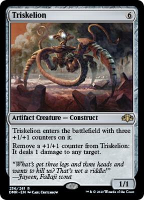 Triskelion card from Dominaria Remastered