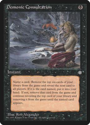 Demonic Consultation card from Ice Age