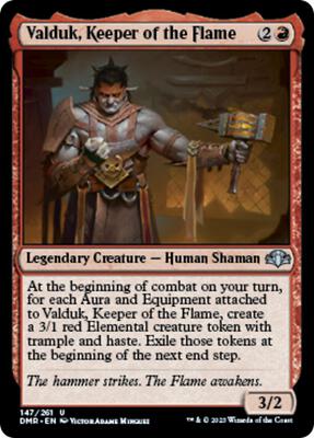 Valduk, Keeper of the Flame card from Dominaria Remastered