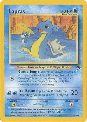 Lapras card from Southern Islands