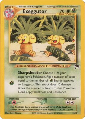 Exeggutor card from Southern Islands