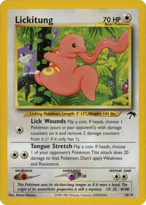 Lickitung card from Southern Islands