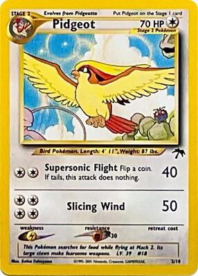 Pidgeot card from Southern Islands