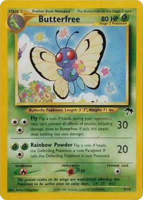 Butterfree card from Southern Islands